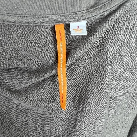 ANTHROPOLOGIE Saturday Sunday Brown Tie Front Cardigan Sweater Women's S Stretch - Picture 8 of 9